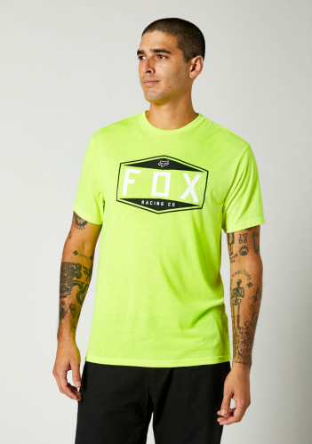 T-shirt męski Fox Emblem Ss Tech Tee Fluo Yellow